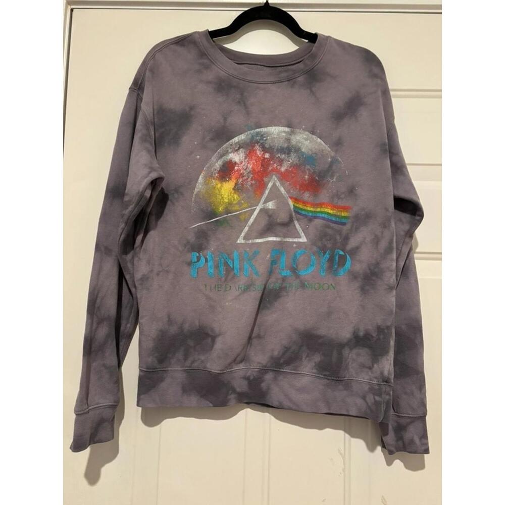 Vintage Pink Floyd grey tie dye sweatshirt sz M #1191‎